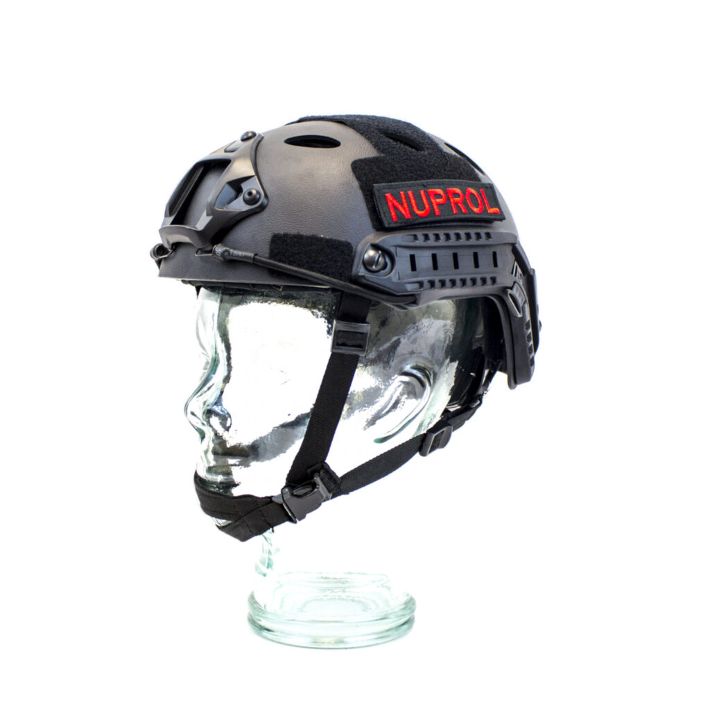 Nuprol Railed Fast Helmet - Black