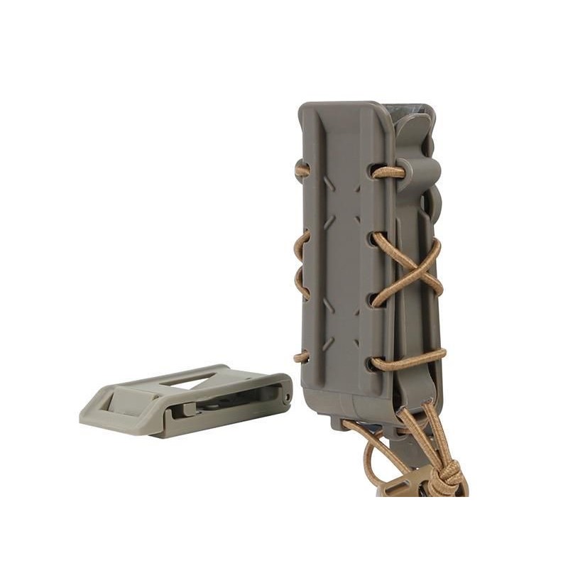Big Foot 9mm Magazine Pouch (Polymer - Adjustable Elasticated Retention - Tan)