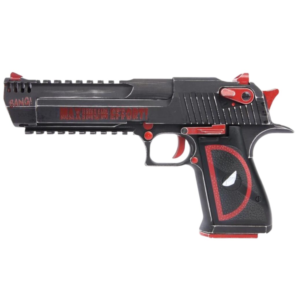 DP Custom x Magnum Research Inc. Desert Eagle 50AE GBBP (CG-DE0202 - Licensed by Cybergun - Made by WE - Black/Red)