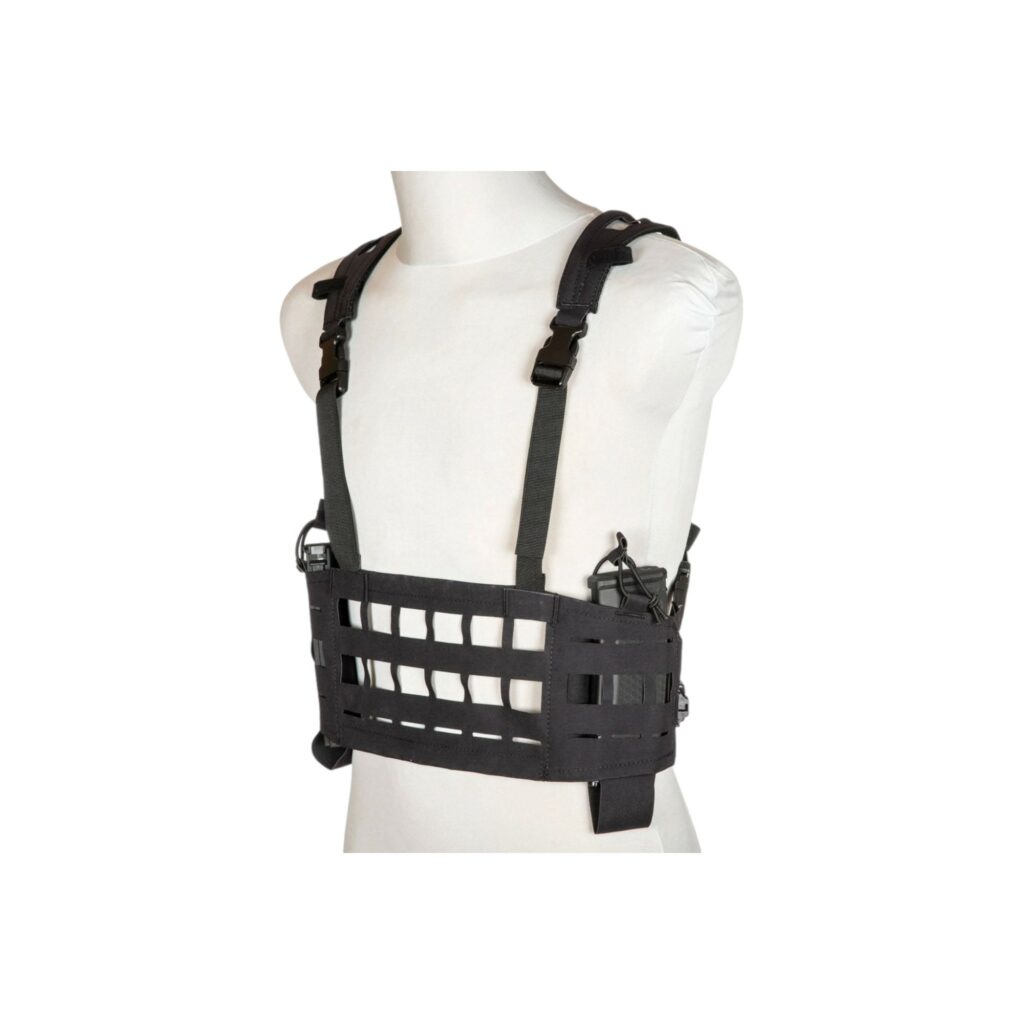PRIMAL GEAR Tactical Vest Laser Chest Rig - Black